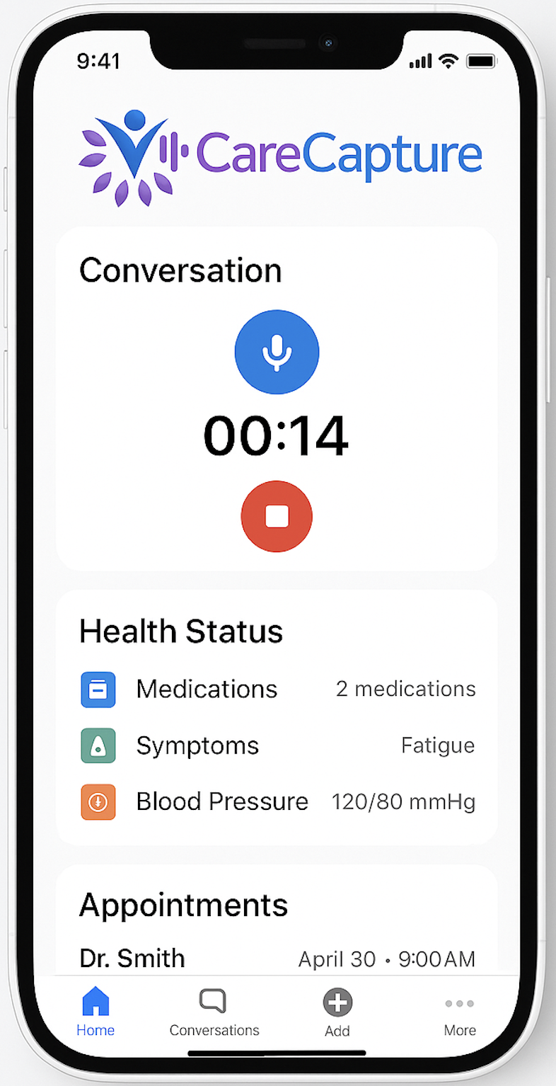 CareCapture App Interface